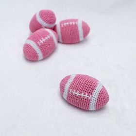 Crochet Football Dog Toy