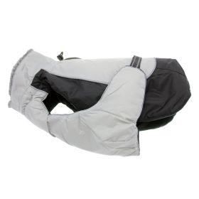 Alpine All-Weather Dog Coat (Color: Black and Gray, size: small)