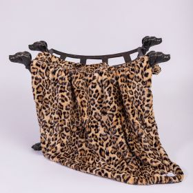 Cashmere Dpg Blankets (Color: Leopard, size: Throw)