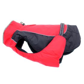 Alpine All-Weather Dog Coat (Color: Red and Black, size: 4X-Large)