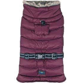 Alpine Extreme Weather Puffer Coat (Color: Burgundy, size: X-Large)