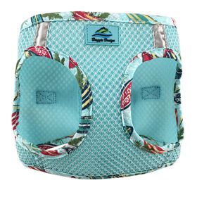 American River Choke Free Harness Hawaiian Trim (Color: Aruba Blue, size: 2/3X-Large)