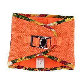 American River Choke Free Harness Hawaiian Trim (Color: Sunset Orange, size: large)