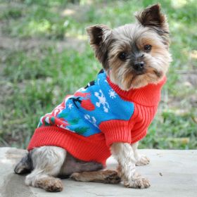 Combed Cotton Ugly Snowman Holiday Dog Sweater (size: 3X-Large)
