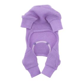 Sweet Dreams Thermal Dog Pajamas (Color: Lilac, size: 2X-Large)