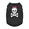 Pirate Skull with Pink Bow Dog Shirt