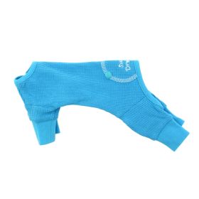 Sweet Dreams Thermal Dog Pajamas (Color: Blue, size: X-Large)